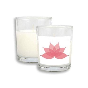 Imagem de Cera de incenso perfumada de vidro com flor de lótus rosa
