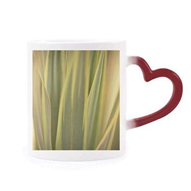Imagem de Caneca de Grés Mudança de Cor Vermelha Imagem Natureza Foto Sensível ao Calor