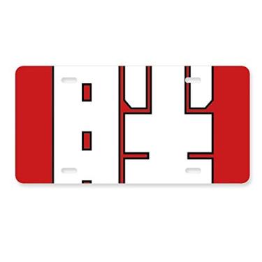 Imagem de DIYthinker Placa de licença chinesa gorda chinesa para decoração de carro, acessório de aço inoxidável
