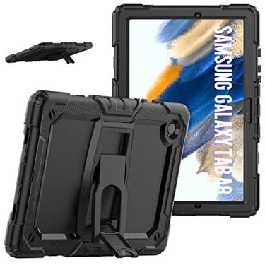 Imagem de Capa protetora para tablet Compatible with Samsung Galaxy Tab A8 10.5 X200/X205 (2022) Case,Three-in-one Shatter-Resistant Shell, Drop-Proof, Dust-Proof, Shock-Proof with Bracket+Shoulder Strap Estojo