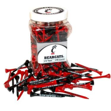 Imagem de Camisetas de golfe Team Golf NCAA 6,35 cm, pacote com 175, tamanho regular, várias cores de equipe, Cincinnati Bearcats, 175 ct.