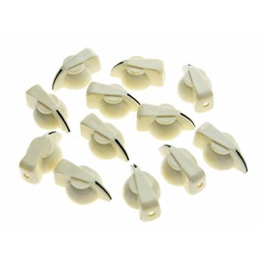 Imagem de Dopro Pacote com 12 puxadores ponteiro efeito AMP com botão de cabeça de galinha e guitarra com parte superior lisa marfim