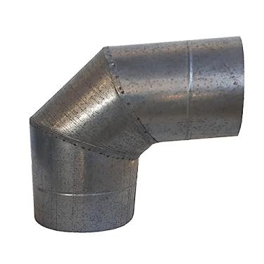 Imagem de Curva 90° P/Chaminé Duto 10 Polegadas Galvanizado, Lareiras