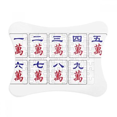 Imagem de Moldura tradicional chinesa de mahjong, jogo de quebra-cabeça, decoração de quadros, ornamento de jogos
