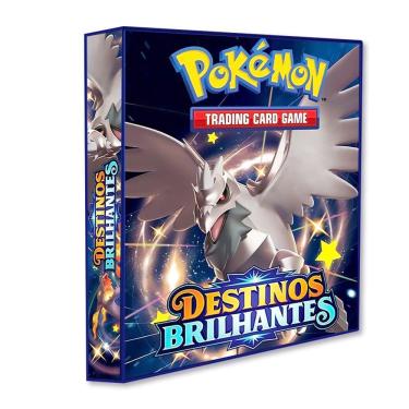 Imagem de Álbum Pasta Fichário Pokemon Destinos Brilhantes Capa Dura Reforçado