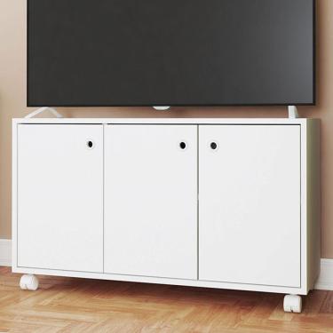 Imagem de Rack para TV Até 40 Polegadas 3 Portas Branco Bse 01 - Brv