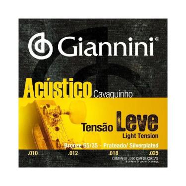 Imagem de Encordoamento Cavaquinho Giannini GESCLA Tensão leve