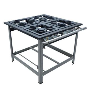 Imagem de Fogao 4 Bocas M14 M/m Premium 40X40 Perfil 9Cm Para Panela - Metalmaq