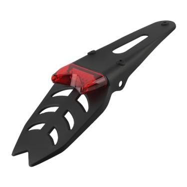 Imagem de PowerMotor Luz traseira de LED para para-choque traseiro para motocicleta, luz de freio universal Enduro Dirt Bike Sinais de seta para motocicleta off-road (FN-205)