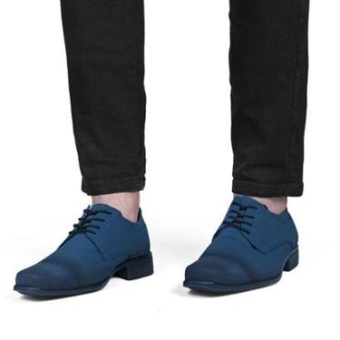 Imagem de Sapato Social Casual Masculino Bico Quadrado Derby Sport Fino 1011-Masculino