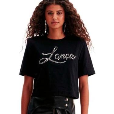 Imagem de Camiseta Lança Perfume Curta Aplicação Feminino-Feminino
