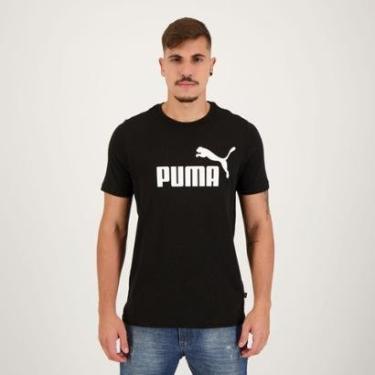 Imagem de Camiseta Puma ESS Logo I Preta-Masculino