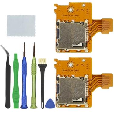 Imagem de 2 Pack Replacement Micro SD Card Reader for Nintendo Switch HAC-SD-01, TF Memory Card Slot Reader Board Replacement for NS Console