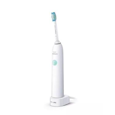 Imagem de Philips Escova de dentes elétrica Sonicare HX3411/05 DailyClean 1100 com QuadPacer e Smartimer - (Azul Menta)