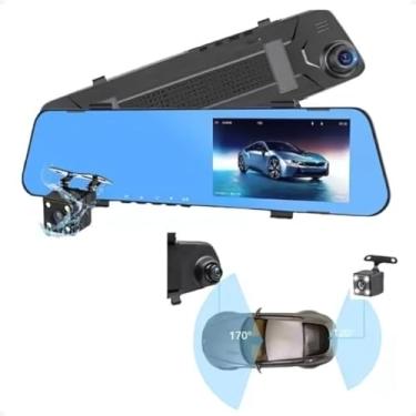 Imagem de Retrovisor Uber Com Camera De Ré Filmadora Frontal Full Hd