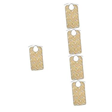 Imagem de 5 peças babador para idosos adulto comer babadores protetor de roupas dobráveis ​​avental para homens babadores para idosos babadores para adultos babadores para adultos para mulheres roupas capa prot