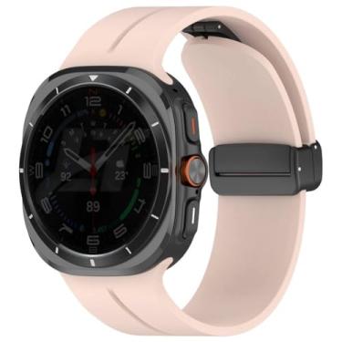 Imagem de Pulseira Silicone Fecho Magnetico LTimports, compativel com Galaxy Watch Ultra 47mm Sm-L705 e Sm-L705F (LT-Rose)