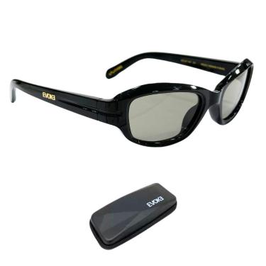 Imagem de Óculos de Sol Evoke New EVK 61 A01 Preto Brilhoso Dourado-Unissex