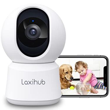 Imagem de LAXIHUB 5MP/2K+ Pet Dog Camera with Phone App, 2.4G WiFi Indoor Home Security Camera, Pan/Tilt Video Baby Camera Monitor, Night Vision & 2-Way Audio, Motion Sound Detection, Work with Alexa & Google