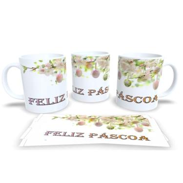 Imagem de Canecas Branca de Porcelana Personalizadas Pascoa 10 (Pascoa 180)