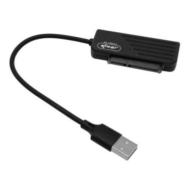 Imagem de Cabo Conversor Adaptador Ssd Hd Sata Notebook 2,5 P/ Usb 2.0 - Kp-Hd01