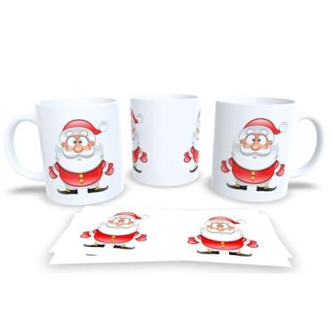 Imagem de Canecas de Porcelana Branca Personalizadas Papai Noel (Mod.34)
