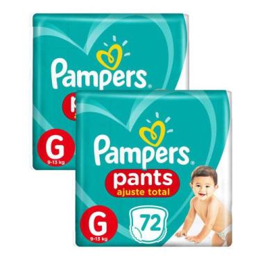 Imagem de Kit 144 Fralda Pampers Pants Ajuste Total Top Tamanho G