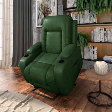 Imagem de Poltrona do Papai Reclinável Sala de Cinema Crihs Elétrica Lift Elevaç