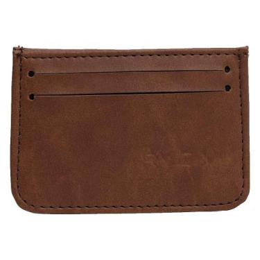 Imagem de Carteira RVCA Clean Card Marrom, Único, Brown