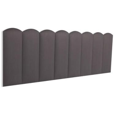 Imagem de Cabeceira Queen Nuvem Suede 160x60 Cama Box Modulada  - Blu Interiores