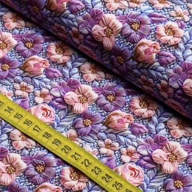 Imagem de Tecido Estampado Para Patchwork - Floral Manual 2769 (0,50X1,50) - CÍR