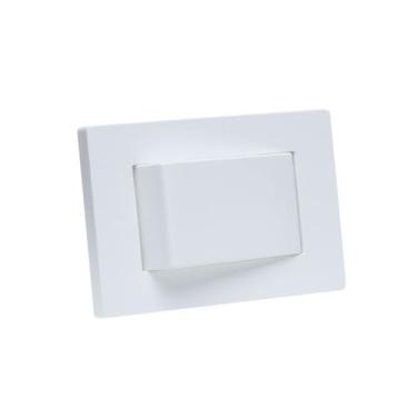 Imagem de Espelho de Tomada Simples Reto com 1 Interruptor - CONNECT CAIXA TOMAD