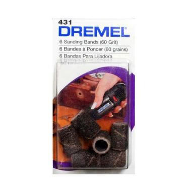 Imagem de Tubo De Lixa 1/4 Grão 60 com 6 Unidades Dremel 431 2615000431