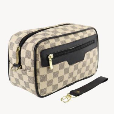 Imagem de Nécessaire Masculina / Feminina Porta Perfumes e Maquiagens BEGE - SUÉ