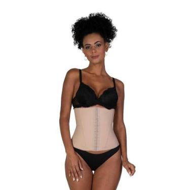 Imagem de Cinta Modeladora emborrachada Esbelt 415 Alta compressão, M, Chocolate