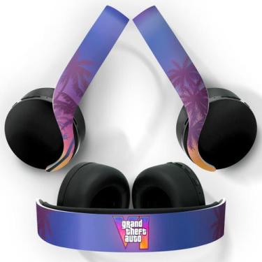 Imagem de Adesivo Compatível PS5 Headset Pulse 3D Playstation 5 Skin - GTA 6 VI 