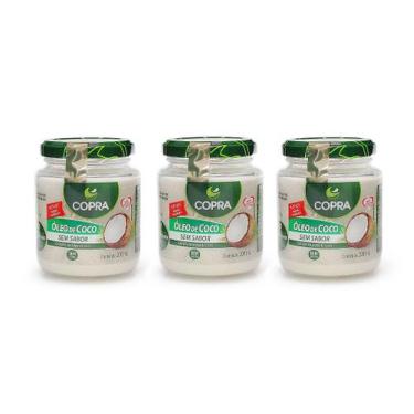 Imagem de Kit 3uni Óleo de Coco sem sabor 200ml - Copra