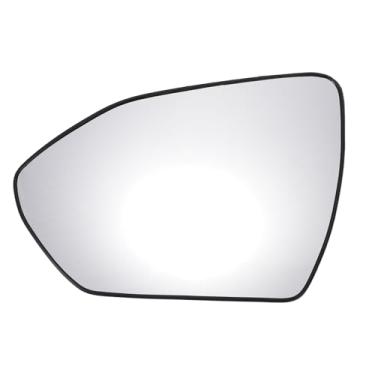 Imagem de X AUTOHAUX Substituição de vidro retrovisor do lado esquerdo do motorista com placa de suporte vidro branco não aquecido para Hyundai Tucson 2022-2024
