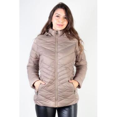 Imagem de Jaqueta feminina de nylon 80236 - Fluffy, G, Bege