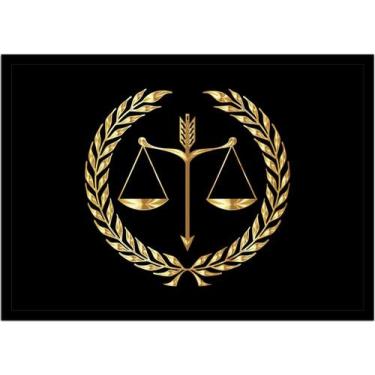 Imagem de Quadro Decorativo Direito Advogados Balança Da Justiça Sala Escritório