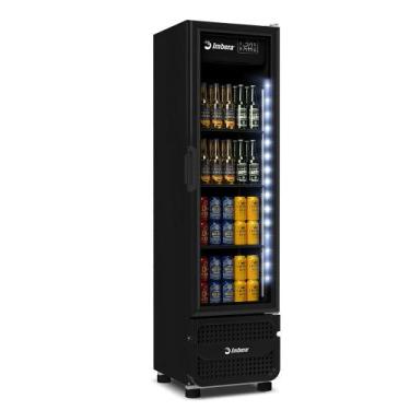 Imagem de Cervejeira CCV-144 Porta de Vidro All Black Imbera - 244L Preta Led Pe