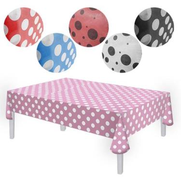 Imagem de Tnt Estampado Bolinhas Poá - Supper, Vermelho e Branco