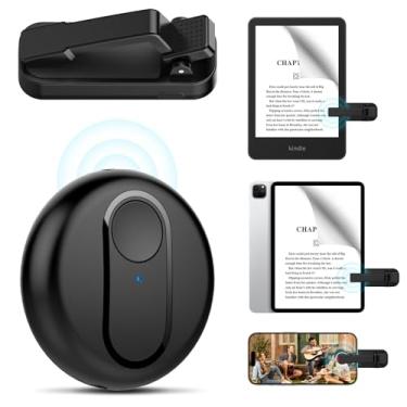 Imagem de Virador de página de controle remoto para e-readers Kindle Paperwhite Oasis Kobo, controlador de selfie com obturador de câmera, virador de página remoto para tablets iPad, leitura de romances, ideal