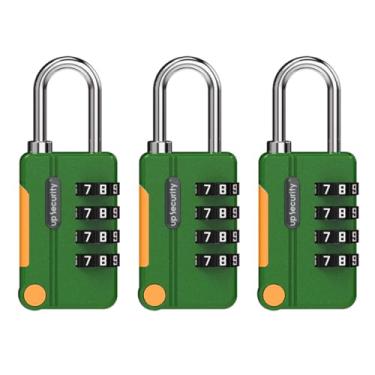 Imagem de TOKSHOP Cadeado com Segredo 4 Dígitos 30mm Segurança para Mochila Mala Armário (3, Verde)