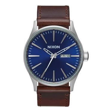 Imagem de Nixon Men's Analogue Quartz Watch with Leather Calfskin Strap A105-1524-00