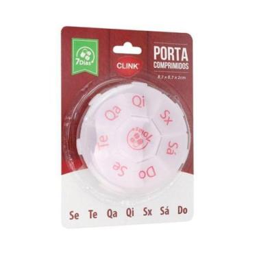 Imagem de Porta Comprimidos Suporte Para Guardar Medicamentos Semanal - Clink