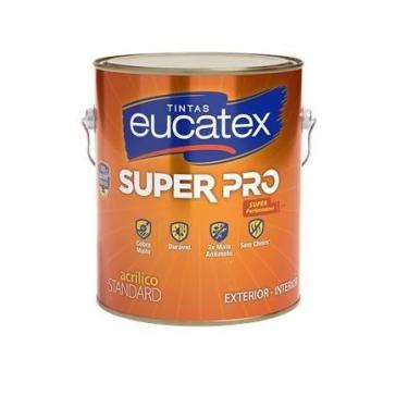 Imagem de Latex Acrilico Fosco Super Pro Eucatex 3,6 Litros, Branco