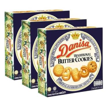 Imagem de Kit 3 Biscoito Amanteigado Tradicional DANISA 90g