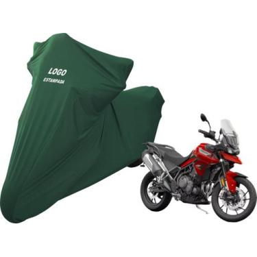 Imagem de Capa Para Proteger Moto Triumph Tiger 800 De Tecido Helanca - Mz, Verd
