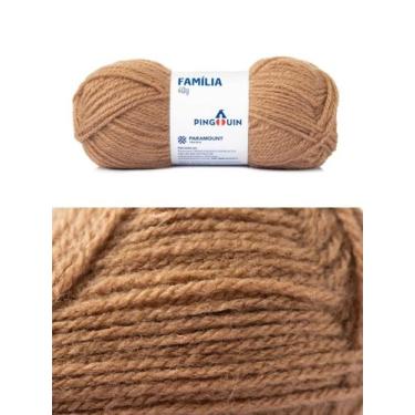 Imagem de Kit 3 Novelos Lã Acrílico Pingouin Familia 40g - Tex 375, 0705-Bege